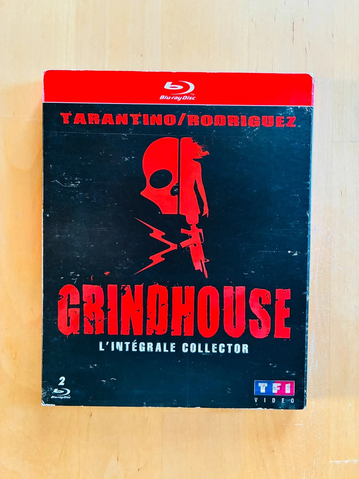 Coffret 2 Blu-ray Grindhouse: Boulevard de la Mort et Planète Terreur.